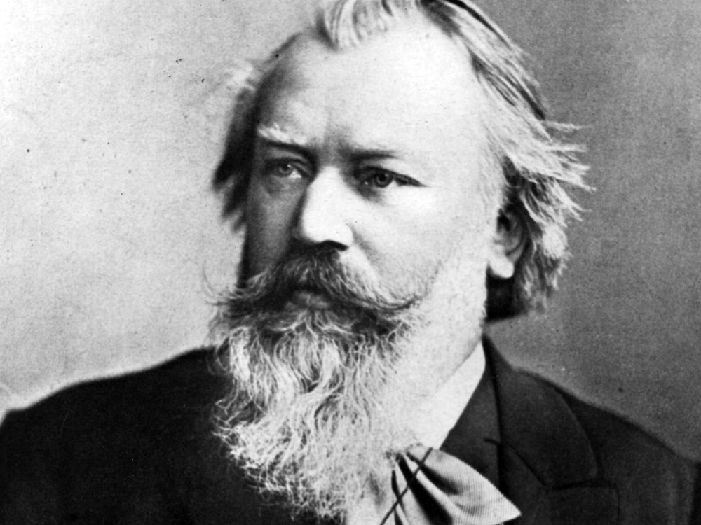 Et gammel foto af Johannes Brahms